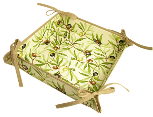 Provencal bread basket (olives 2005. white x beige) - Click Image to Close